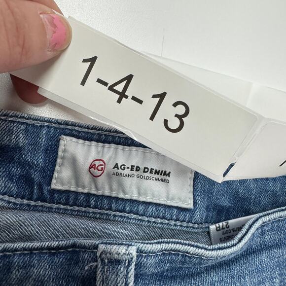 Adriano Goldschmied Jeans Womens 27 Blue Skinny Ankle Denim Cotton - Picture 3 of 8